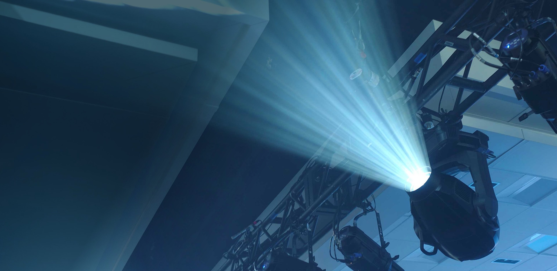 Lighting equipment installed for concert